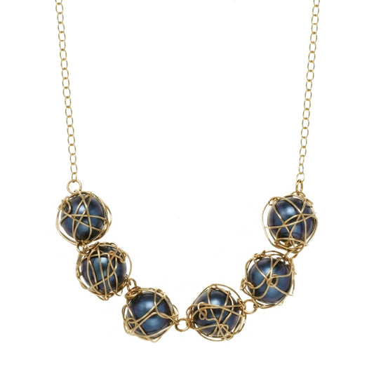 Multi-Wrapped Pearl Necklace