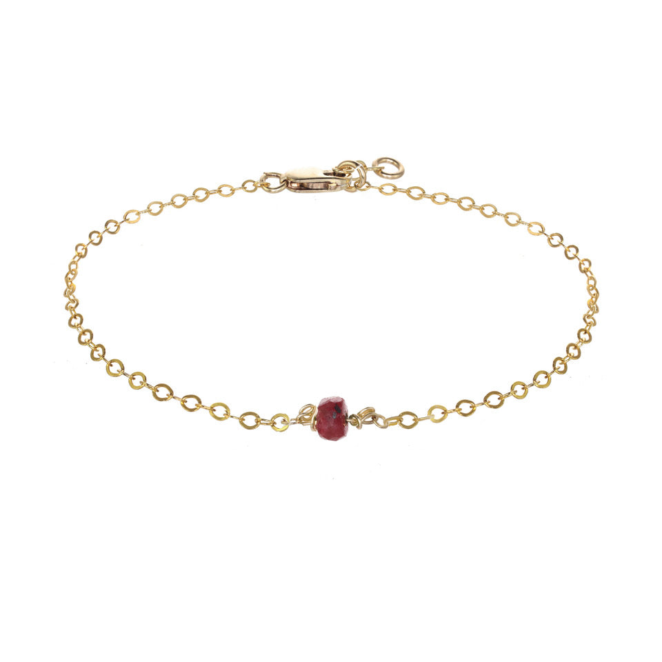 Birthstone layering bracelet