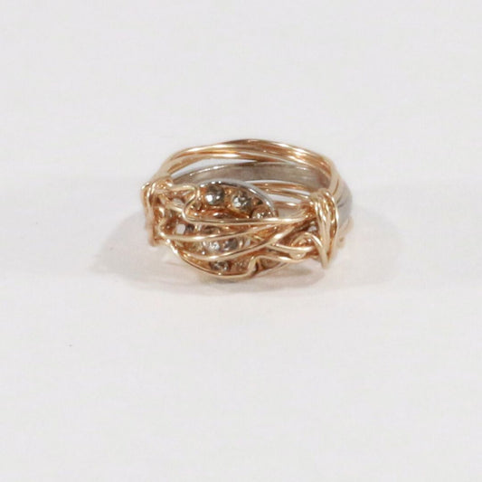 Clear and Simple  - Vintage Cocktail Ring