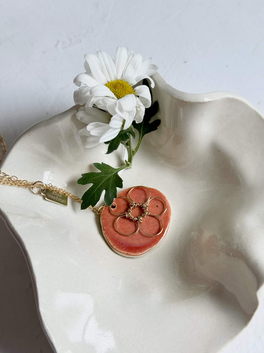 Organic Flower Jewelry Dish