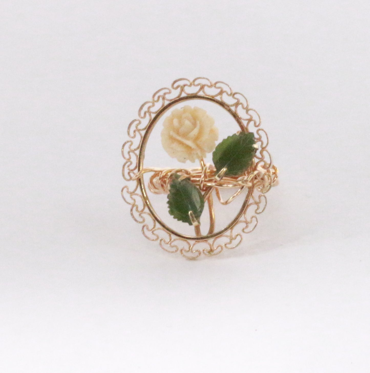 Vintage Rose Cocktail Ring