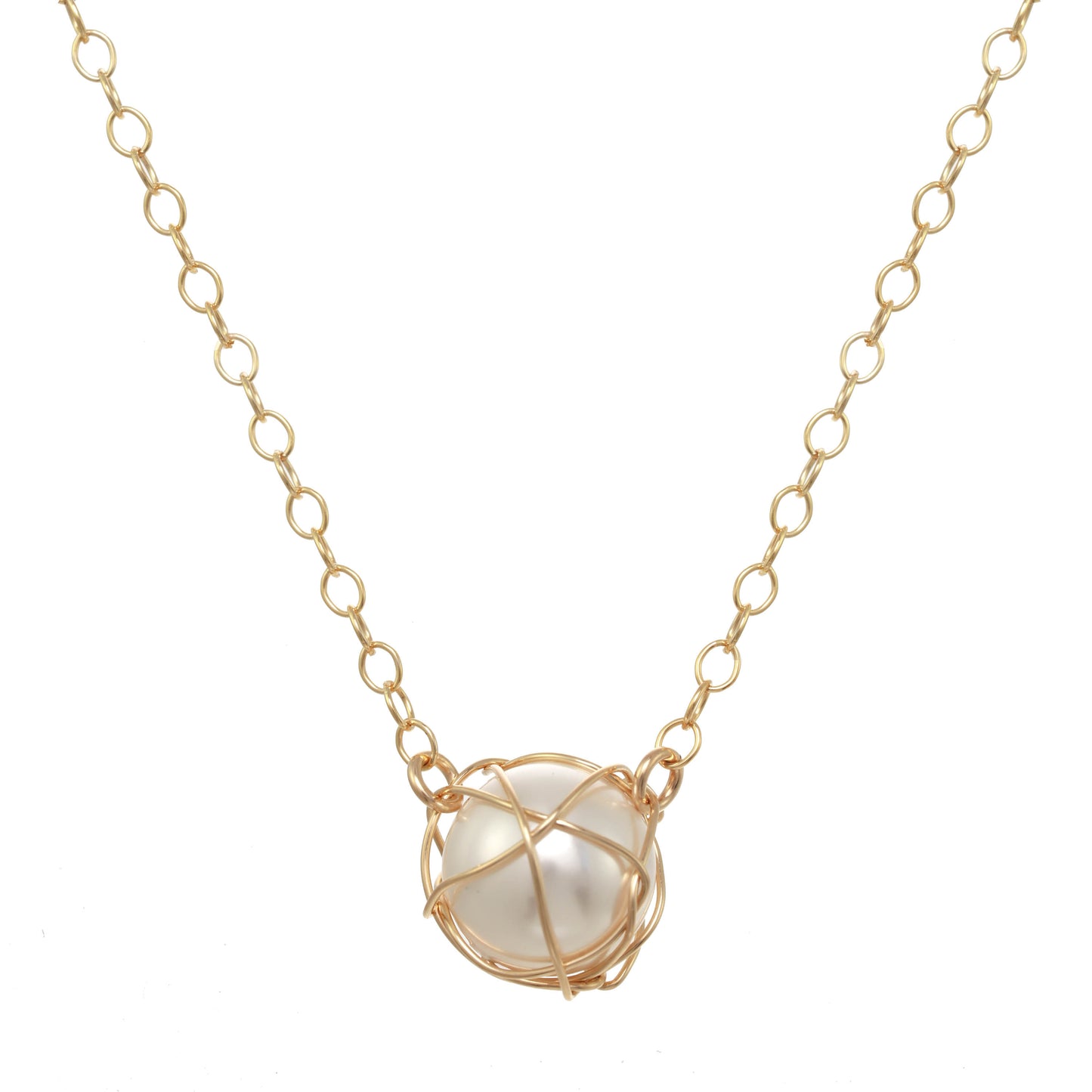 Long Wrapped Pearl Necklace